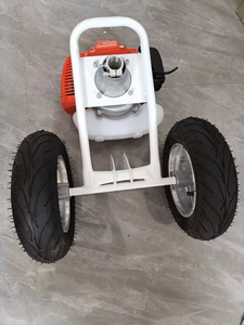 Offre Spéciale Débroussailleuse à Essence 2 Roues 2 Temps pour Jardinage et Tonte d'Herbe - Product Image 5