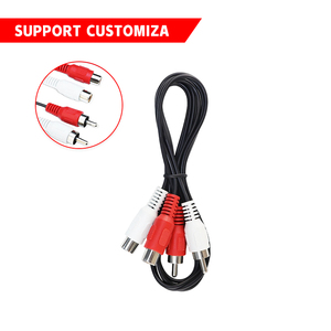 Cavo di Prolunga 2RCA Maschio a 2RCA Femmina, Cavo Audio <span class=keywords><strong>per</strong></span> Trasmissione Dati Video ad Alta Definizione <span class=keywords><strong>per</strong></span> TV, Altoparlanti, <span class=keywords><strong>Home</strong></span> Theater - Product Image 6