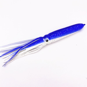 Nouvelles Jupes de Calamar en Caoutchouc Cheery de 18 cm et 22 cm, Leurres Souples pour la Pêche au Thon et au Voilier, Couleurs Assorties - Product Image 2