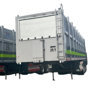 <strong>Big</strong> Heavy Garbage Compractor Trailer <strong>Trucks</strong> 42m3 48m3 Smei Rear Loading Garbage Rusfue Vehicles Body Customize - Product Image 1