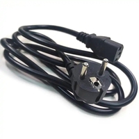 1,5M 1,8M Zwarte hoogwaardige koperen voedingskabel voor laptop en desktop computer C13 C7 C5