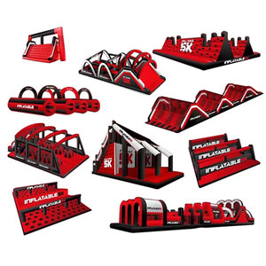 Parcours d'obstacles gonflable pour jeux sportifs, château gonflable extérieur personnalisé, parcours d'obstacles gonflable 5k pour adultes - Product Image 1