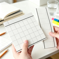 DOMIKEE Bloc-notes de bureau classique format poche pour étudiants, papeterie scolaire et de bureau, 100 feuilles à feuilles mobiles pour écrire des notes