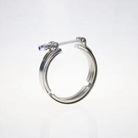 Collier de serrage rapide en acier inoxydable 201 Eplus pour voiture, collier de serrage en V pour tuyau d'échappement turbo, 63 mm, épaisseur 0,6 mm, bride mâle/femelle, kits de colliers de serrage en V