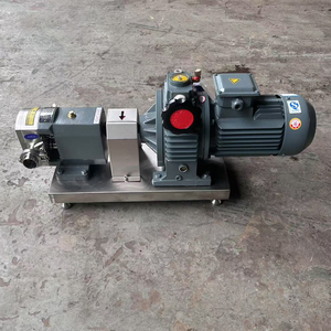 1Hp Food Grade Stainless Steel SS304 High Viscosity Rotary Lobe <b>Pump</b> With Mechanical Stepless Speed Regulation - Product Image 2