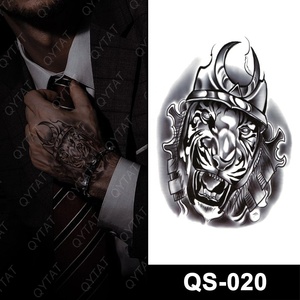 Nuevo Tatuaje Temporal Impermeable para Hombres y Mujeres, Diseño de León, Tigre, Payaso, Flor, Adhesivo para Mano Completa - Product Image 1