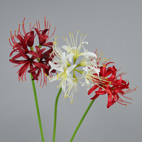Fleur artificielle, lys araignée de conception nouvelle, vente en gros, longue tige, soie, décoration de table à domicile, arrangements de fleurs, lys araignée