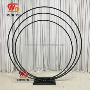 Arche circulaire en métal blanc pour la décoration de scène d'événements de mariage et de fêtes, design personnalisé SMOOTH - Product Image 6