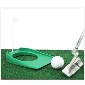 Hot Selling Golf Hole Cup Witte Vlag Indoor Home Golf Oefenbeker Golf Putting Green Cup