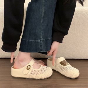 Zapatillas tipo pantufla, Zapatos de pesca, Sandalias Baotou, Transpirables, Suela gruesa, Aumento de altura interior, Bocon - Product Image 3