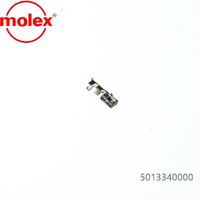 Connecteur de borne à sertir femelle fil à fil Molex série 501334, pas de 1,0 mm, 5013340000, alliage de cuivre, 3A 250V