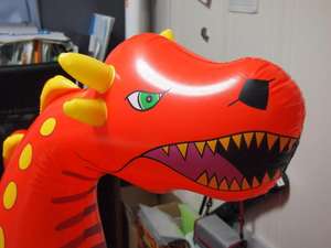 Bonecos Infláveis Personalizados de Dragão Vermelho em PVC de 1,5m. Mascote Inflável para Equipamentos de Publicidade - Product Image 3