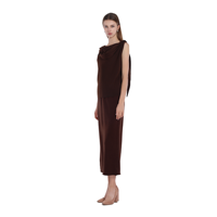 Ensemble pull et jupe longue fendue pour femme, en laine d'hiver, sans manches, col semi-haut, ample
