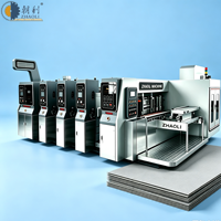 Machine d'impression, de rainurage et de découpe de carton ondulé, machine d'impression flexographique, machine de fabrication de boîtes en carton