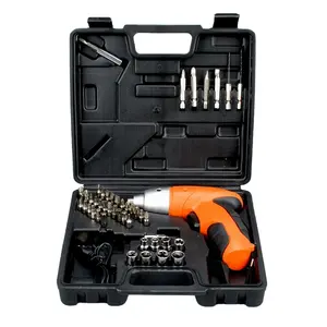 45 Pieces Home Hardware Set Hand Tool Box With Electric Drill and Cutting Tool Box Set Box Socket Set