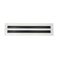 Diffuseur de sol linéaire en aluminium, grille d'aération linéaire bicolore, longueur personnalisée pour chauffage par le sol, alimentation et retour d'air CVC