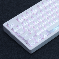 Clavier de jeu mécanique ZORNHER ZH980 Rose Royal Light avec rétroéclairage RGB, 3 modes sans fil, anti-ghosting pour le jeu/bureau