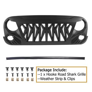 Protecteur de prévention des collisions de pare-chocs avant <span class=keywords><strong>Grille</strong></span> d'insertion de maille Grilles de voiture pour Jeep Wrangler JK Remplacer - Product Image 4