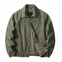 Veste de golf en toile légère et élégante pour homme, coupe slim, coupe-vent, bomber, streetwear, veste décontractée, printemps, automne, résistante aux intempéries