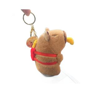 Porte-clés en peluche Feiya Capybara, série alimentaire frites et pain, jouets en peluche, ornements, pendentifs de sac moelleux, rembourrés en coton PP - Product Image 6