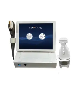 Mesin pengangkat SMAS portabel profesional 7D kartrid wajah dan tubuh mesin Lipo pengangkat penghilang keriput mesin 7D