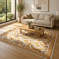 Tapis d'hôtel à motif floral traditionnel de luxe Tapis de sol en acrylique tufté à la main pour le salon