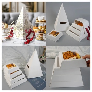 <span class=keywords><strong>Torre</strong></span> de Exhibición de Pasteles y Cupcakes de 3 Niveles Personalizada, Papel Repujado y Cartón para Panadería, Cajas Tipo Carpeta para Donas, <span class=keywords><strong>Sushi</strong></span> y Pan - Product Image 4