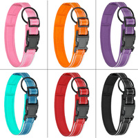 Collier pour chien en cuir véritable réfléchissant, durable, de qualité supérieure, personnalisé OEM, luxueux, moderne et simple, avec étiquette d'identification à code QR.