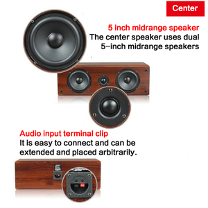 Loa Trung Tâm Âm Thanh Vòm 20W 5 Inch, Loa 3D 4Ohm, Loa Thụ Động HIFI <span class=keywords><strong>5.1</strong></span> Âm Thanh Gia Đình Bằng Gỗ - Product Image 5