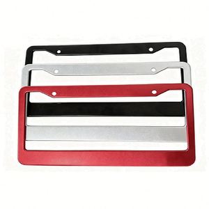 Cubierta de Matrícula de Coche Impermeable de Alta Calidad Personalizada con Tornillos de Acero, Aluminio y Materiales Metálicos LED - Product Image 1