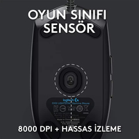 Logitech Mouse G102 100% asli USB, Mouse Gaming berkabel 8000 DPI layar efek optik pelangi untuk PC/Mac komputer dan Laptop