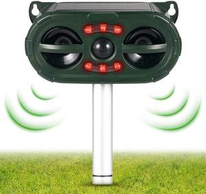 SAIJZEK - Vente en gros - Répulsif à ultrasons pour animaux, alimenté par énergie solaire, pour extérieur - Répulsif contre les serpents, les rongeurs, les souris, les chauves-souris, les chats - Product Image 6