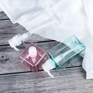 Bottiglia di plastica trasparente da 500ml quadrata per animali domestici per la cura della pelle <span class=keywords><strong>siero</strong></span> disinfettante per le mani e Gel doccia-confezione resistente - Product Image 6