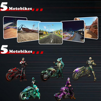 Salle de jeux Storm Rider X CE EMC Simulateur à pièces Machine de jeu de course de vélo de moto Machine de jeu d'arcade de moto