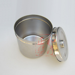 Conteneur à pommade en acier inoxydable, pot de stockage médical de 10cm pour pansements, coton, gaze alcoolisée, couleur argent - Product Image 2