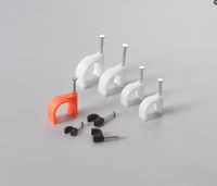 Serre-câble PE pour clouage mural, support de câble électrique, clips de fixation