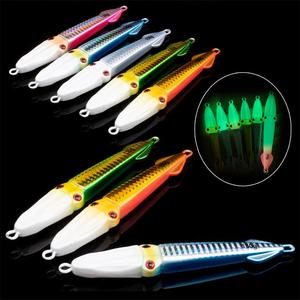 WEI 100g 150g calamari metallo Jigs Shore Jigs <span class=keywords><strong>pesca</strong></span> esca metallo piombo Glow Jigs gioco <span class=keywords><strong>spigola</strong></span> <span class=keywords><strong>pesca</strong></span> tonno - Product Image 2