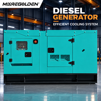 Generator Diesel Silent 30kW 37.5kVA Bertenaga CUMINS untuk Daya Cadangan Industri dengan Alternator Tipe Stanford