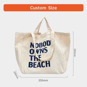 New Popular Single Shoulder Cotton Canvas Bags for Women Shopping Custom Lettering Printed Large Canvas <b>Tote</b> Bag with Logo - Product Image 4