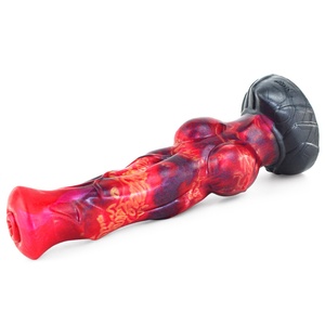 N5044 Dildo de Silicona con Forma de Pene de Dragón, Pene Grueso con Fuerte Ventosa, Tapón Anal, Juguetes Sexuales para Masturbación Femenina, Venta al por Mayor - Product Image 1