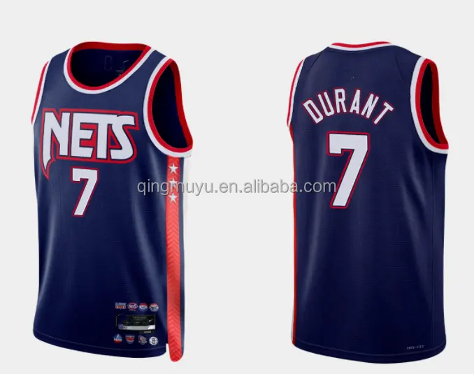 2022-23 New Brooklyn Net #7 Durant #11 Irving 75th Anniversary City Edition Basketball Jersey Design