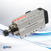 Moteur de broche pour routeur CNC à couple élevé, refroidi par air, haute vitesse, BT30, 2,2 kW, 220 V, 24 000 tr/min, avec variateur de fréquence, fourni directement par l'usine