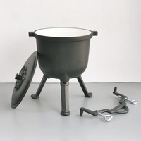 Casserole à pression en fonte pour la cuisine en camping