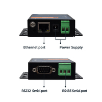 Servidor de puerta de enlace serie RS232 RS485, MCU de doble núcleo de 240MHz, Ethernet 10/100Mbps, amplio voltaje, Modbus MQTT IoT, convertidor con doble watchdog