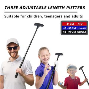 Putter <span class=keywords><strong>de</strong></span> <span class=keywords><strong>Golf</strong></span> <span class=keywords><strong>de</strong></span> aleación <span class=keywords><strong>de</strong></span> aluminio <span class=keywords><strong>de</strong></span> doble cara ajustable <span class=keywords><strong>de</strong></span> 3 secciones palo <span class=keywords><strong>de</strong></span> <span class=keywords><strong>Golf</strong></span> retráctil para diestros o <span class=keywords><strong>zurdos</strong></span> para niños pequeños adultos - Product Image 5