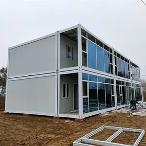 20ft 40ft Prefab Folding Container Homes Folding Flat Pack Container House Prefabricated House Office 50 Asian Hotel 25-30 Years