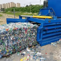 Presse à balles hydraulique pour déchets textiles, conception anti-emmêlement, compacteur pour vieux tissus, presse à balles horizontale pour déchets textiles