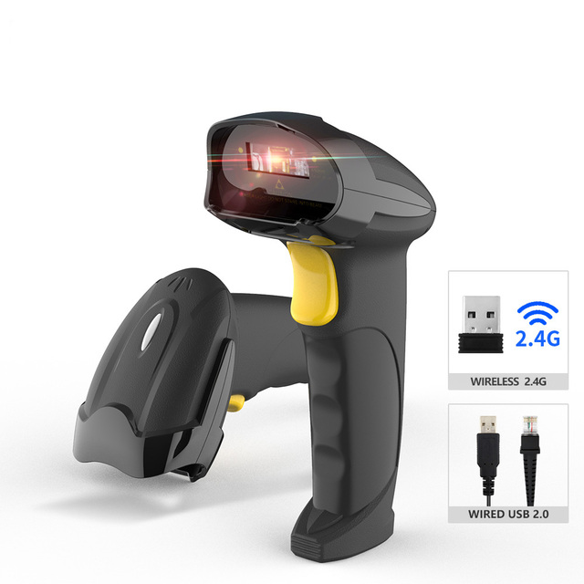 Xincode 2.4G  Wireless Barcode Scanner 2DUSB Barcode Reader 1D Wired Handheld QR Code Scanners Qr Barcode Scanning Gun