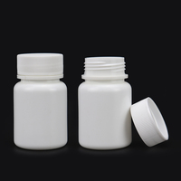 Mini-capsules de vitamines en plastique blanc, flacons de médicaments en plastique HDPE de 30ml avec bouchon de thermocollage