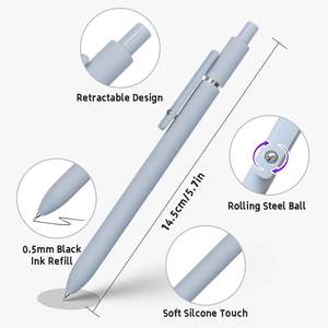 Penne Gel con <span class=keywords><strong>Inchiostro</strong></span> ad Asciugatura Rapida, Colori Chiara, Punta Fine da 0,5 mm, Nere, Scrittura Scorrevole, Giapponesi, Carine, Roller Retrattili - Product Image 5
